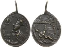 medalik religijny z uszkiem XVII/XVIII w., Aw: W