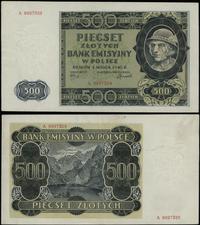 500 złotych 1.03.1940, seria A, numeracja 999732