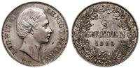 1/2 guldena 1865, Monachium, pięknie zachowane, 