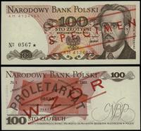 100 złotych 17.05.1976, czerwone ukośne "SPECIME