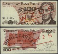 100 złotych 1.06.1982, czerwone ukośne "WZÓR" / 