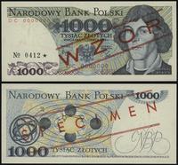 1.000 złotych 1.06.1982, czerwone ukośne "WZÓR" 