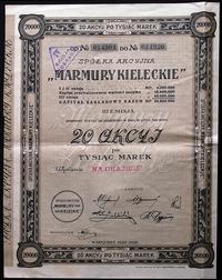 20 akcji po 1.000 marek 1922, Warszawa, Spółka A