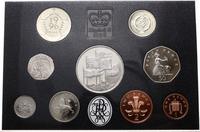 Wielka Brytania, zestaw monet na pamiątkę 25. rocznicy wprowadzenia dziesiętnego systemu pieniężnego, 1996