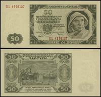 50 złotych 1.07.1948, seria EL, numeracja 497812