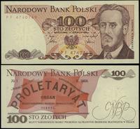 100 złotych 1.06.1986, seria PF, numeracja 47407