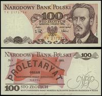 100 złotych 1.12.1988, seria TK, numeracja 21727