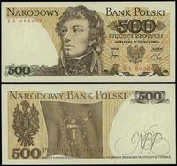500 złotych 1.06.1982, seria ES numeracja 693647