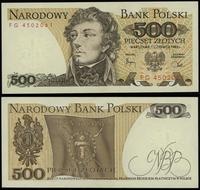 500 złotych 1.06.1982, seria FG, numeracja 45020