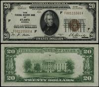 20 dolarów 1929, seria F00115560A, oddział F, br