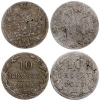 lot 2 monet, Warszawa, 10 groszy 1822 IB, 10 gro