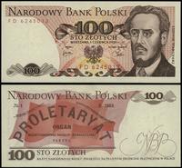 100 złotych 1.06.1979, seria FD, numeracja 62450