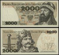 2.000 złotych 1.05.1977, seria E, numeracja 3188