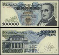 100.000 złotych 1.02.1990, seria AP, numeracja 0