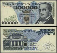 100.000 złotycch 1.02.1990, seria AW, numeracja 