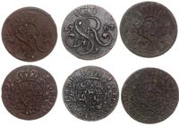 Polska, zestaw: 3 x grosz, 2 x 1767 i 1 x 1785