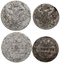 Polska, zestaw: 5 groszy i 10 groszy, 1816