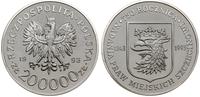 200.000 złotych 1993, Warszawa, 750. rocznica Na