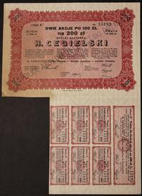 akcja na 200 złotych 1.04.1929, Spółka akcyjna H