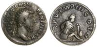 denar 165, Rzym, Aw: Głowa cesarza w wieńcu laur