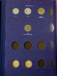 Polska, klaser z monetami polskimi z lat 1949-1972