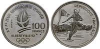 100 franków 1989, Paryż, Albertville 1992 - łyżw