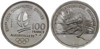 100 franków 1989, Paryż, Albertville 1992 - narc
