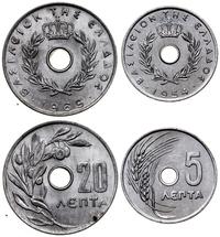 zestaw 2 monet, w skład zestawu wchodzi 20 lept 