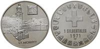 1 "silbertaler" 1971, St. Moritz, srebro próby 8