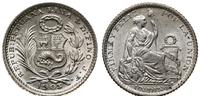 1 dinero 1903 JF, Lima, srebro próby 900, KM 204
