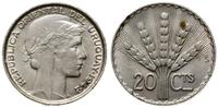 20 centesimos 1942, Santiago, srebro próby 720, 