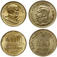lot 4 monet, 10 pesos 1977, 20 pesos 1978, 50 pe