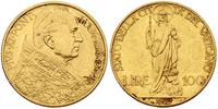 100 lirów 1929, złoto 8.80 g