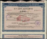 Polska, 4 1/2 % list zastawny na 2.640 złotych, 31.10.1935