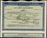 Polska, 4 1/2 % list zastawny na 440 złotych, 31.10.1935