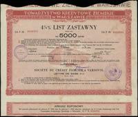 4 1/2 % list zastawny na 5.000 złotych 9.01.1936