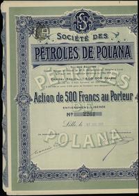 akcja na okaziciela na 500 franków 25.07.1919, w