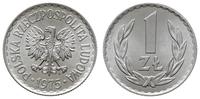 1 złoty 1975, Warszawa, aluminium, wyśmienite, P
