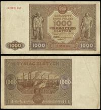 1.000 złotych 15.01.1946, seria M, numeracja 992