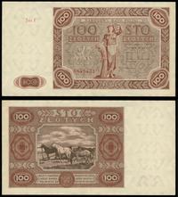 100 złotych 15.07.1947, seria F, numeracja 58484
