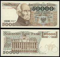50.000 złotych 1.12.1989, seria AC, numeracja 14