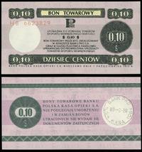 bon na 10 centów 1.10.1979, seria HB, numeracja 