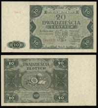 20 złotych 15.07.1947, seria C, numeracja 528912