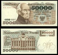 50.000 złotych 1.12.1989, seria AC, numeracja 33