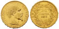 20 franków 1858/A, złoto 6.43 g