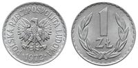 1 złoty 1972, Warszawa, pięknie zachowana moneta
