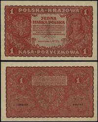 1 marka polska 23.08.1919, I Serja CD, numeracja