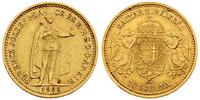 10 koron 1905, złoto 3.37 g