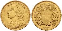 20 franków 1922, złoto 6.44 g