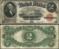 2 dolary 1917, seria D74580243A, czerwona pieczę